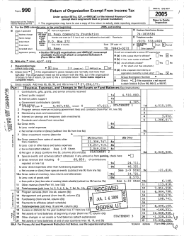 Return of Organization Exempt From Income Tax