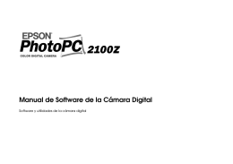 EPSON PhotoPC 2100Z Software de la Cámara Digital