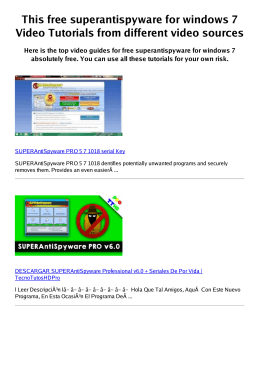 #Z free superantispyware for windows 7 PDF video books