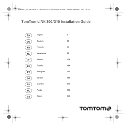 TomTom LINK 300/310 Installation Guide