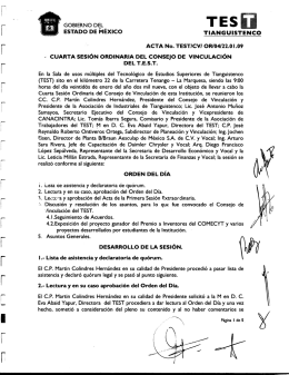 4° sesión ordinaria - Transparencia