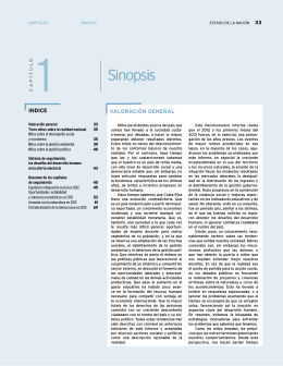 Sinopsis - Programa Estado de la Nación