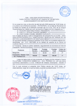 CMA — ÜÜÜ2—EÜÜQ—ÜPCIPETROPERU S.A. “HAEILITACIDN Y