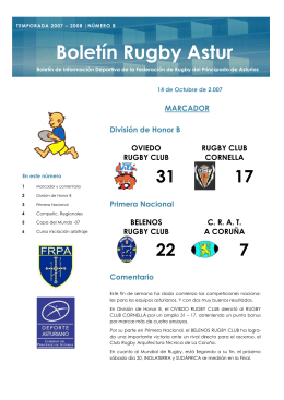 Boletín Rugby Astur - Federación de Rugby del Principado de Asturias