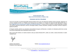 Programa Preliminar Marcuba 2015