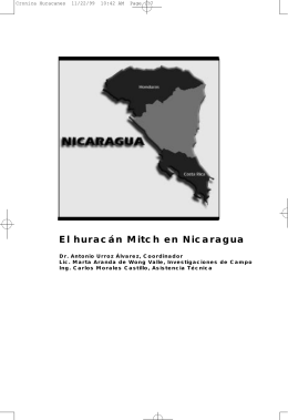 El huracán Mitch en Nicaragua