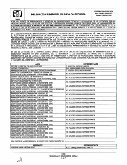 DELEGACION REGIONAL EN BAJA