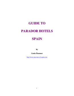 GUIDE TO PARADOR HOTELS SPAIN
