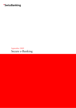 Secure e-Banking (2009)