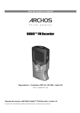 ONDIO™ FM Recorder