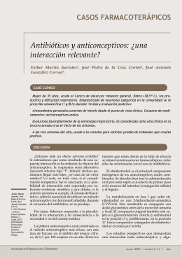 Antibióticos y Anticonceptivos