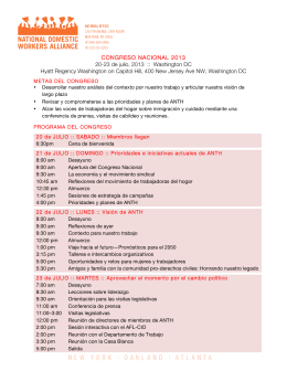 CONGRESO NACIONAL 2013 20-23 de julio, 2013 :: Washington