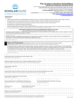 Solicitud de cuenta para personas físicas