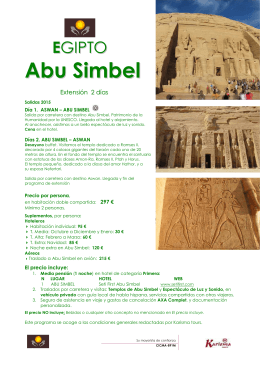 Abu Simbel - karisma tours