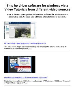 #Z hp driver software for windows vista PDF video books