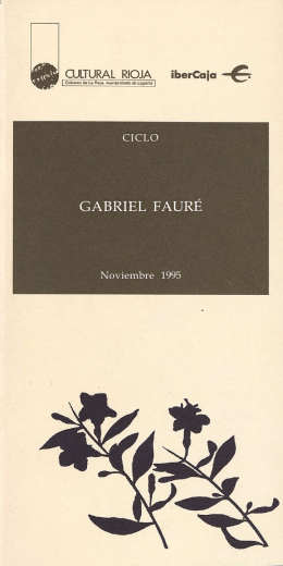 GABRIEL FAURÉ - Fundación Juan March