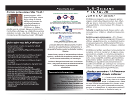 1,4-DIOXANO Y L A SALUD