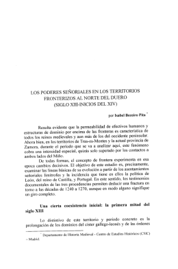 los poderes señoriales en los territorios fronterizos al norte del duero