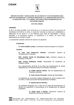 Acta del Jurado