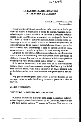 la parroquia del salvador de talavera de la reina