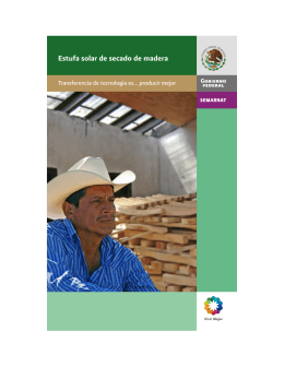 Manual para la construcción de la estufa solar de secado de madera