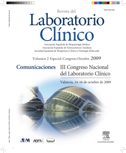 Comunicaciones - Asociación Española de Biopatología Médica