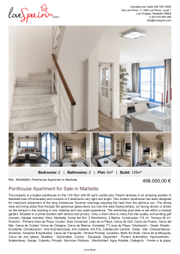 Penthouse Apartment for Sale in Marbella