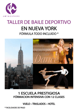 TALLER DE BAILE DEPORTIVO EN NUEVA YORK