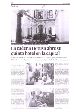 La cadena Hotusa abre su quinto hotel en la capital