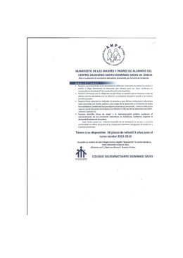 Manifiesto Salesianos Ubeda 2013
