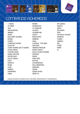 COMERCIOS ADHERIDOS ROSARIO