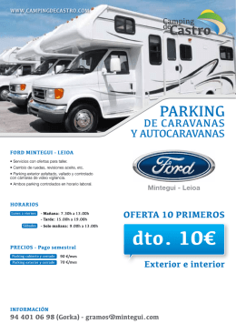 parking de caravanas y auto caravanas