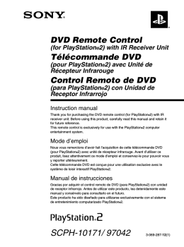 Control remoto de DVD (para PlayStation