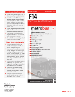 F14 - Washington Metropolitan Area Transit Authority