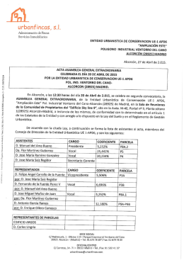 ACTA A.G.E. 20-04-15. - Parque Empresarial Ventorro del Cano