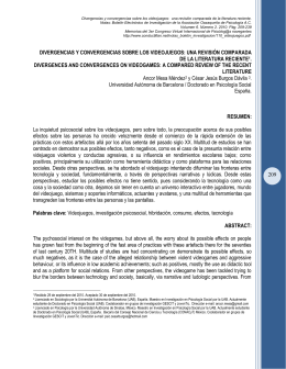 Divergencias y convergencias sobre los videojuegos