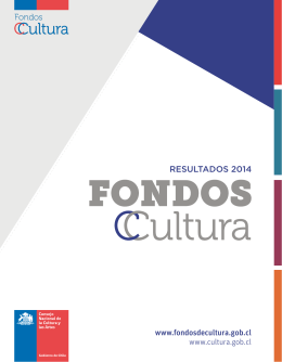 RESULTADOS 2014 - Consejo Nacional de la Cultura y las Artes
