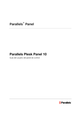 Parallels Plesk Panel 10