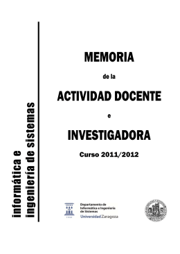 Curso 2011/2012 - DIIS - Universidad de Zaragoza