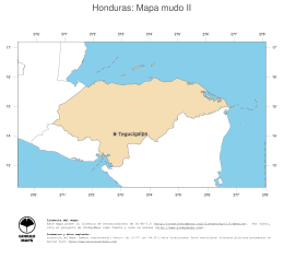 Honduras: Mapa mudo II