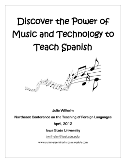 Discover the Power of Music and Technology to Teach Spanish