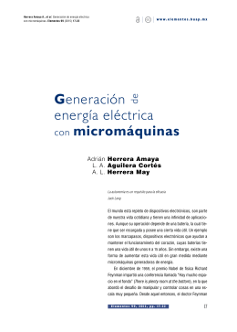 Generación energía eléctrica con micromáquinas