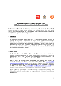 Archivo: Revise las bases de la Competencia Internacional
