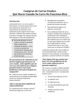 Compras de Carros Usados: Qué Hacer Cuando Su Carro No