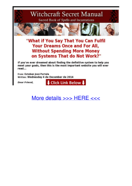 pdf Witchcraft Secret Manual - Love and Money Spells I2i7