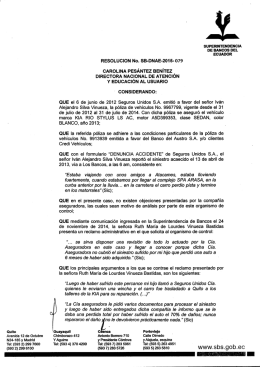 SB-DNAE-2015-079 - Superintendencia de Bancos y Seguros