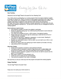 SixFlags`” - STEM Partnership School