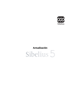 Actualización Sibelius 5