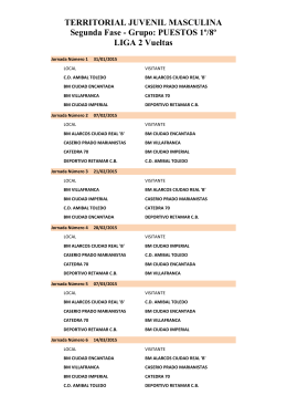 Descargar calendario - Balonmano Ciudad Encantada