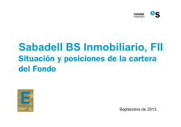Sabadell BS Inmobiliario, FII